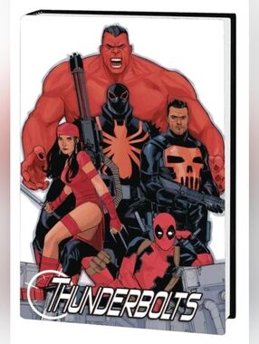 Marvel Thunderbolts Red Hardcover — Red & Black Cover